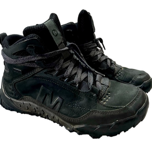 MERRELL Men’s Black Hiking Outdoors Performance Sport Boots, Size 7, Preloved